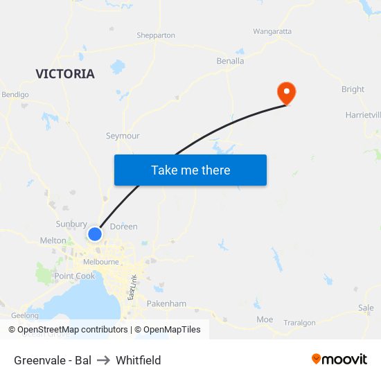 Greenvale - Bal to Whitfield map