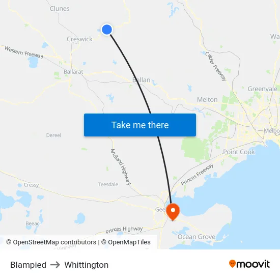 Blampied to Whittington map