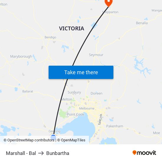 Marshall - Bal to Bunbartha map