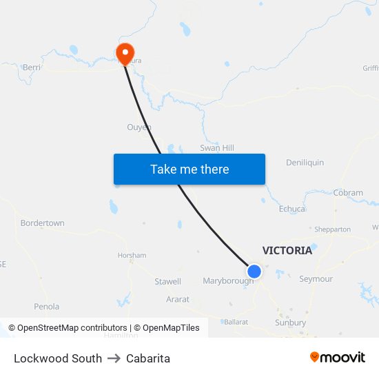 Lockwood South to Cabarita map