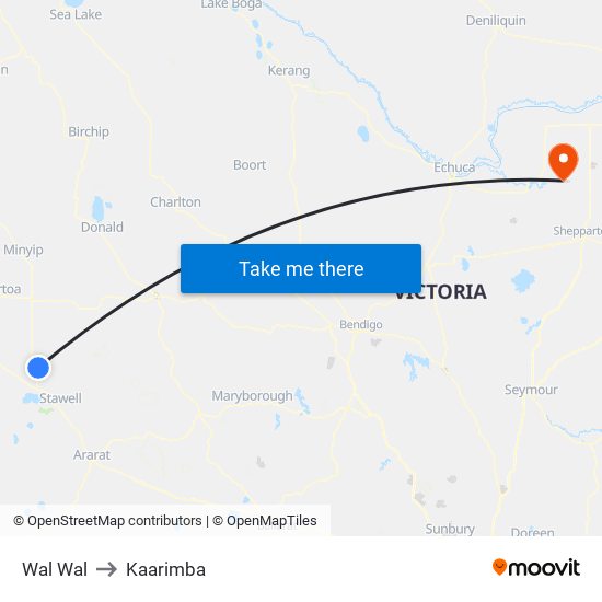 Wal Wal to Kaarimba map