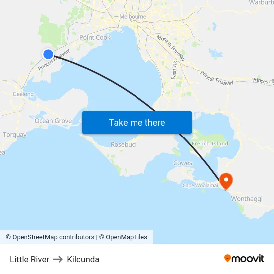Little River to Kilcunda map