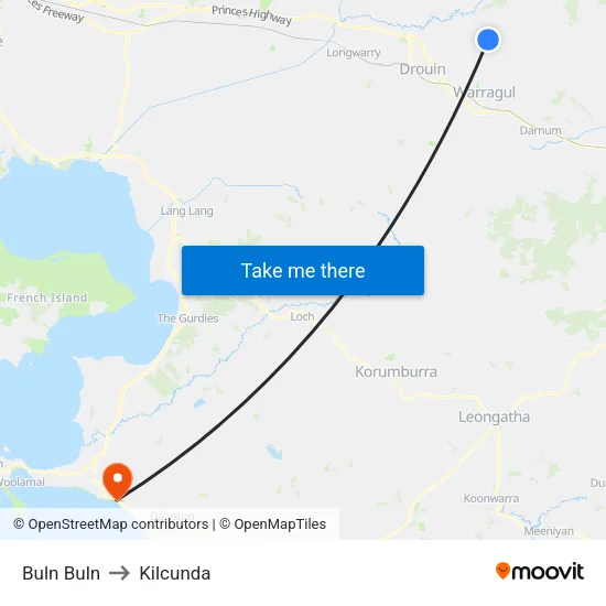 Buln Buln to Kilcunda map