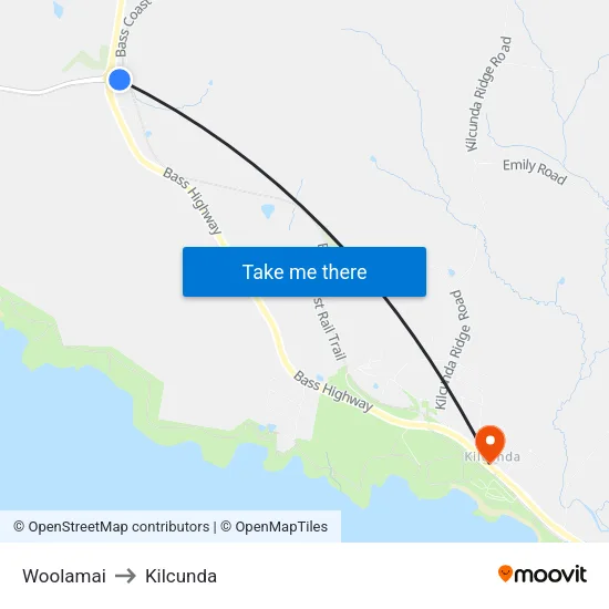Woolamai to Kilcunda map