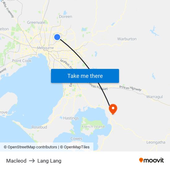 Macleod to Lang Lang map