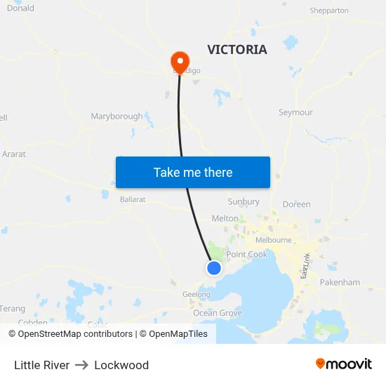 Little River to Lockwood map
