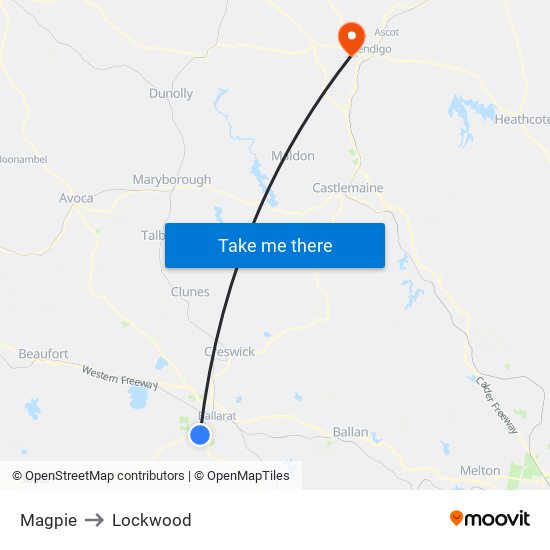 Magpie to Lockwood map