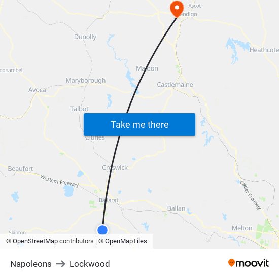 Napoleons to Lockwood map