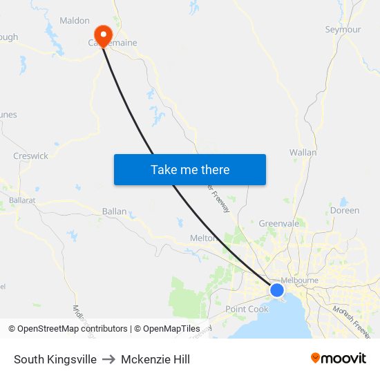 South Kingsville to Mckenzie Hill map