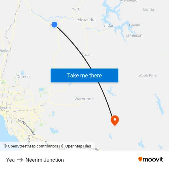 Yea to Neerim Junction map