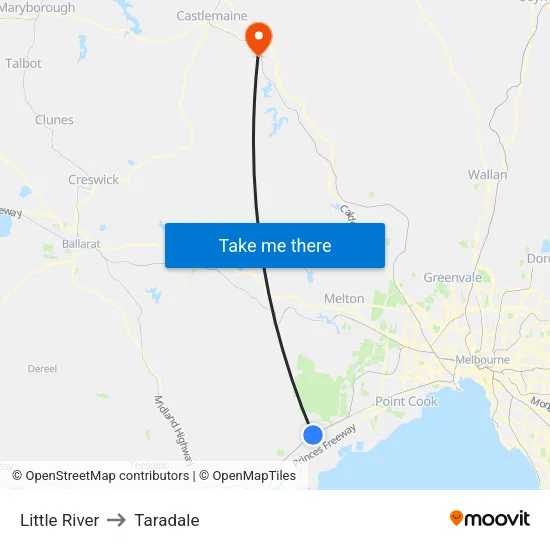 Little River to Taradale map