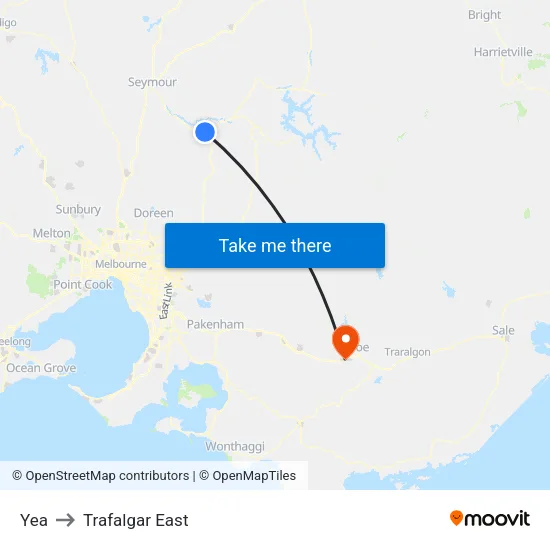 Yea to Trafalgar East map