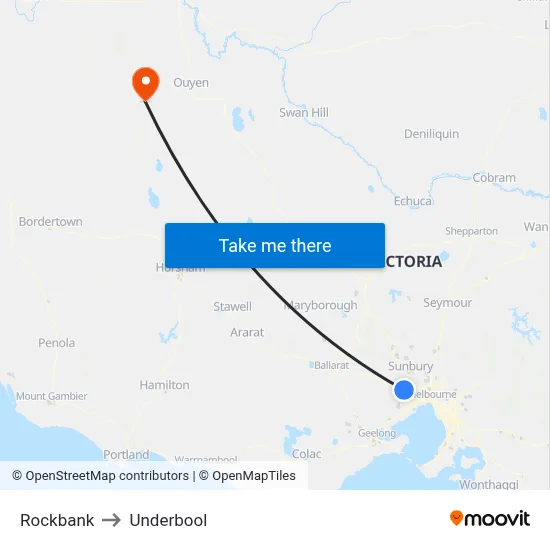 Rockbank to Underbool map