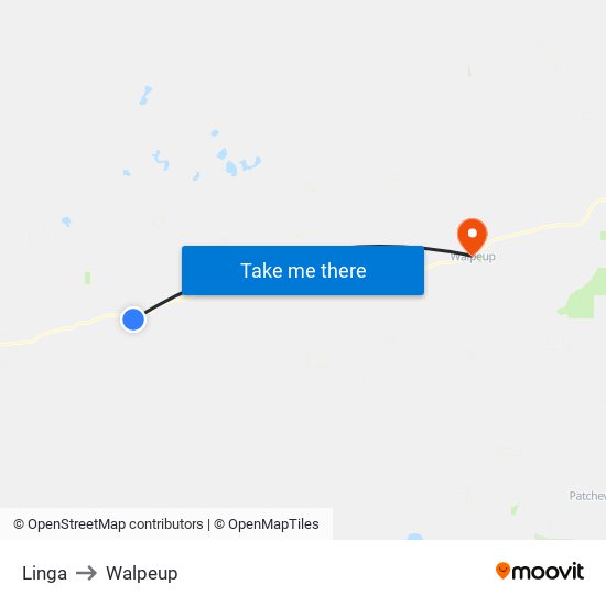 Linga to Walpeup map