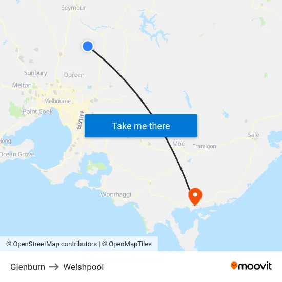 Glenburn to Welshpool map