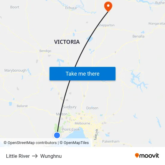 Little River to Wunghnu map