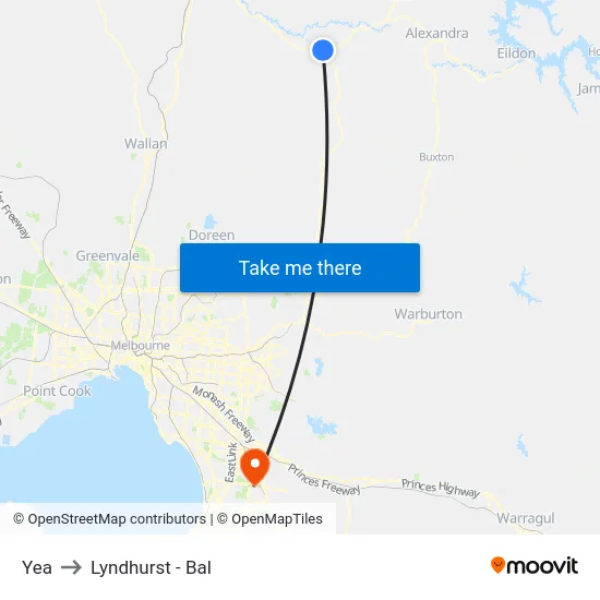 Yea to Lyndhurst - Bal map