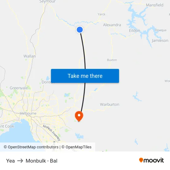 Yea to Monbulk - Bal map