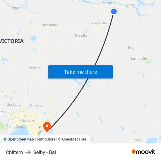 Chiltern to Selby - Bal map