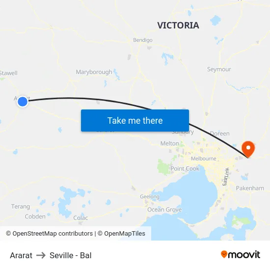 Ararat to Seville - Bal map