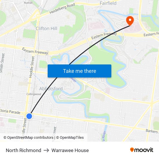 North Richmond to Warrawee House map
