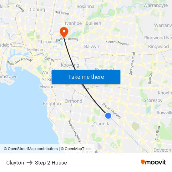 Clayton to Step 2 House map