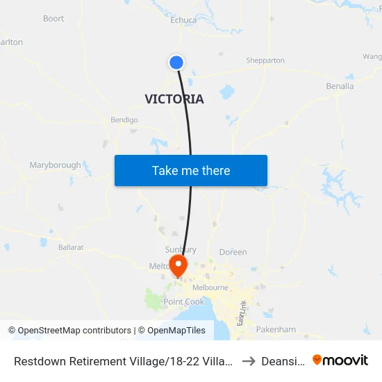 Restdown Retirement Village/18-22 Village Dr to Deanside map