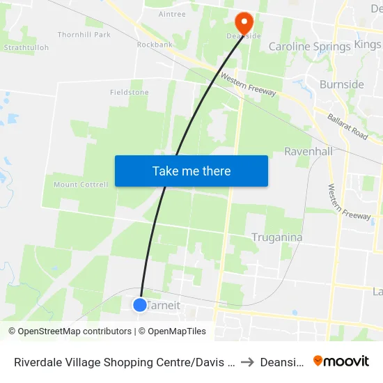 Riverdale Village Shopping Centre/Davis Rd to Deanside map