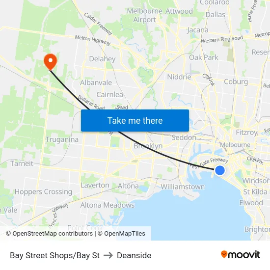 Bay Street Shops/Bay St to Deanside map