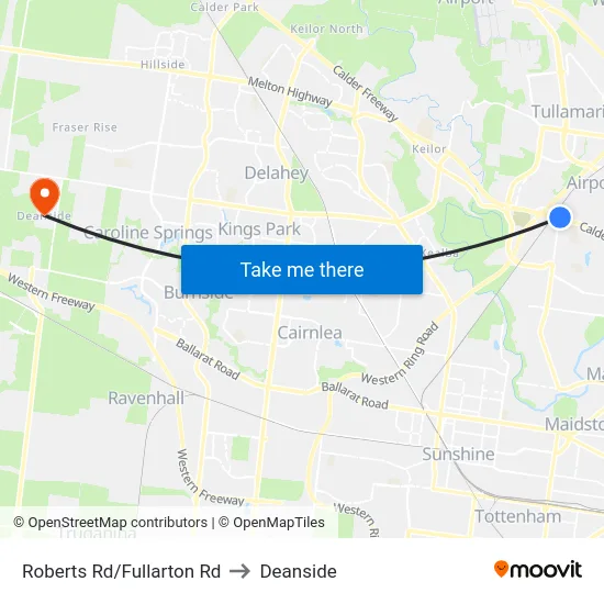 Roberts Rd/Fullarton Rd to Deanside map