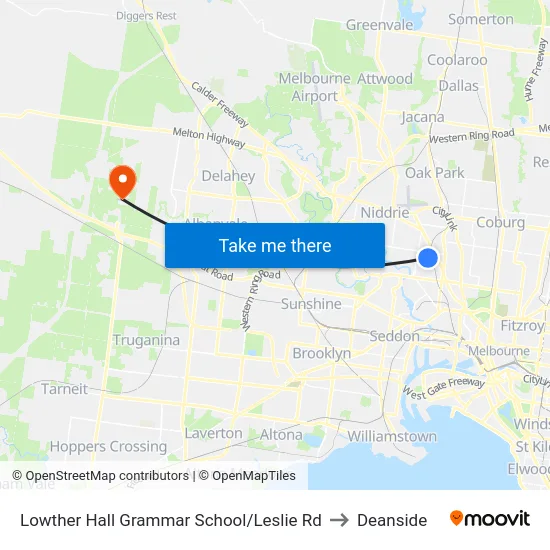 Lowther Hall Grammar School/Leslie Rd to Deanside map