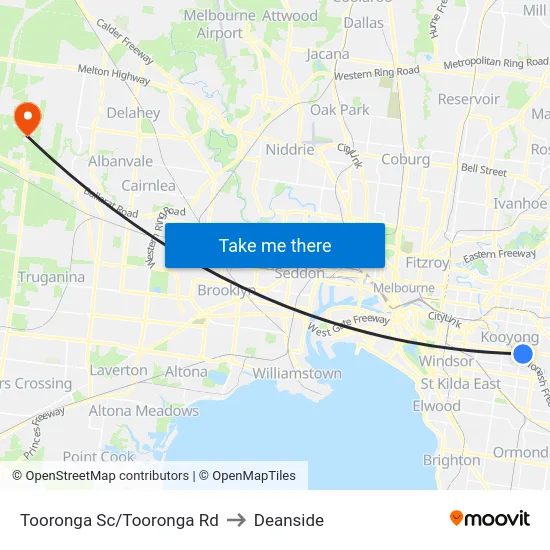 Tooronga Sc/Tooronga Rd to Deanside map