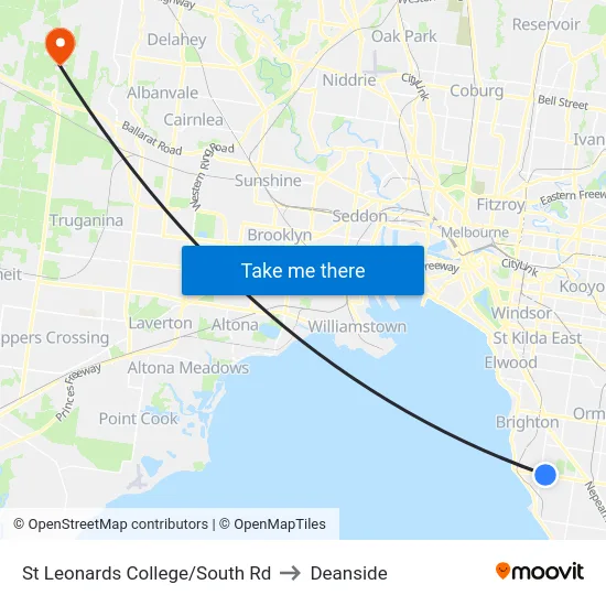 St Leonards College/South Rd to Deanside map