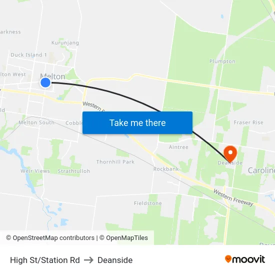 High St/Station Rd to Deanside map