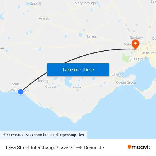 Lava Street Interchange/Lava St to Deanside map