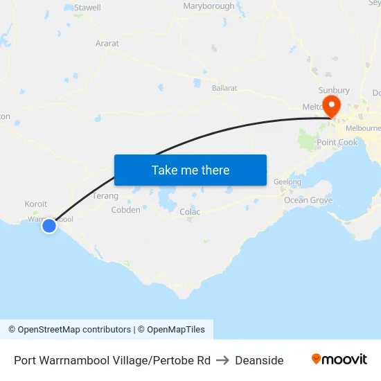 Port Warrnambool Village/Pertobe Rd to Deanside map