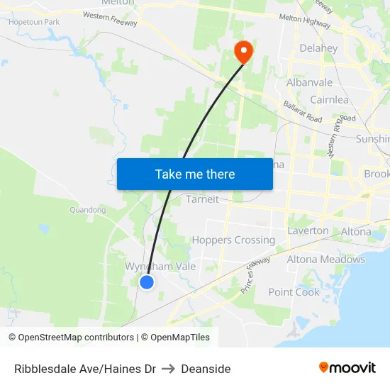 Ribblesdale Ave/Haines Dr to Deanside map