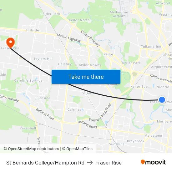 St Bernards College/Hampton Rd to Fraser Rise map