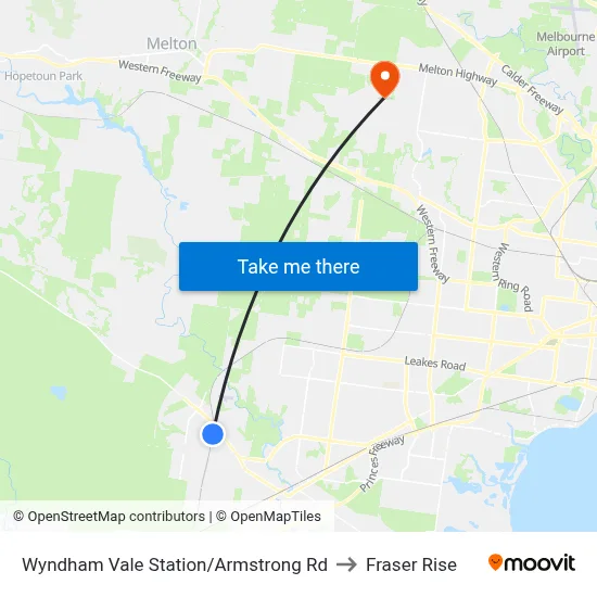 Wyndham Vale Station/Armstrong Rd to Fraser Rise map