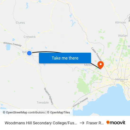 Woodmans Hill Secondary College/Fussell St to Fraser Rise map