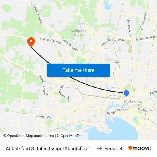 Abbotsford St Interchange/Abbotsford St #19 to Fraser Rise map