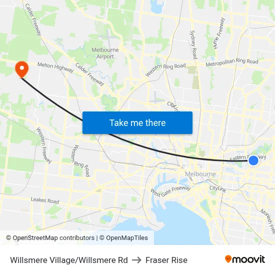 Willsmere Village/Willsmere Rd to Fraser Rise map