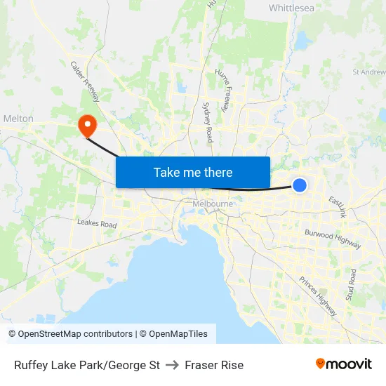 Ruffey Lake Park/George St to Fraser Rise map