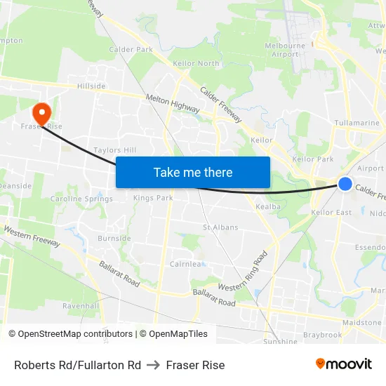 Roberts Rd/Fullarton Rd to Fraser Rise map