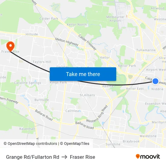 Grange Rd/Fullarton Rd to Fraser Rise map