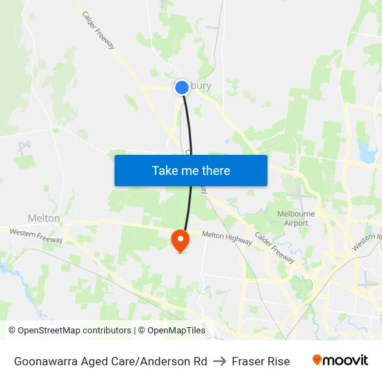 Goonawarra Aged Care/Anderson Rd to Fraser Rise map