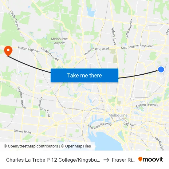 Charles La Trobe P-12 College/Kingsbury Dr to Fraser Rise map