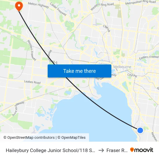 Haileybury College Junior School/118 South Rd to Fraser Rise map