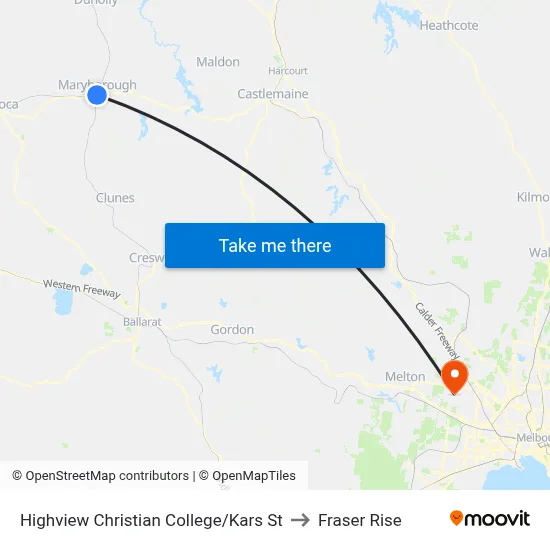 Highview Christian College/Kars St to Fraser Rise map