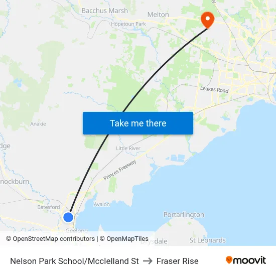 Nelson Park School/Mcclelland St to Fraser Rise map